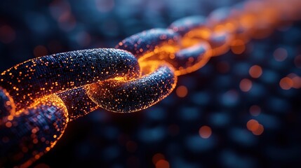 A futuristic look into decentralized business innovation with blockchain technology, highlighting smart contracts, crypto security, and digital transactions.