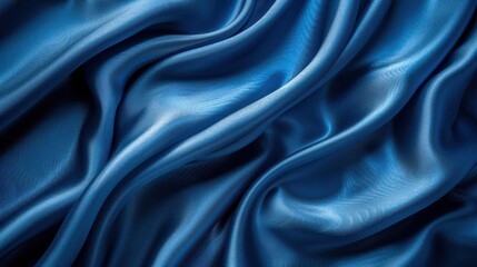 Fototapeta premium A pastel blue silk background embodies soft elegance, ideal for baby showers, weddings, or any gentle-themed events