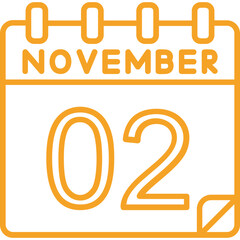 2 November Vector Icon Design