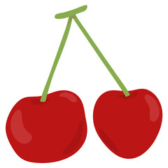 Png pastel cherry fruit sticker cartoon clipart