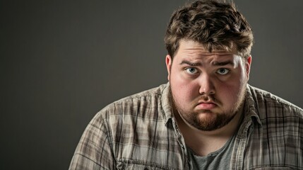 Fototapeta premium fat person with overweight