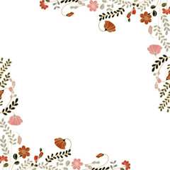 Fototapeta premium Flower png border, transparent background