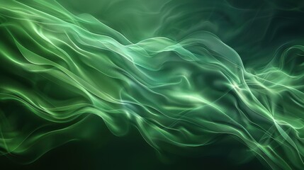 Light smoke in green shades, reminiscent of morning fog, creating a feeling of calm and privacy