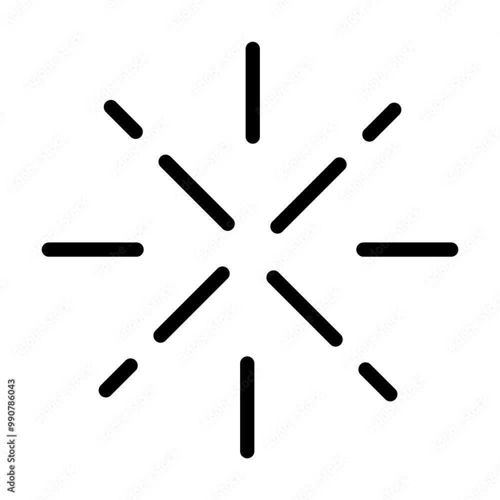 Poster burst png web ui icon in outline style