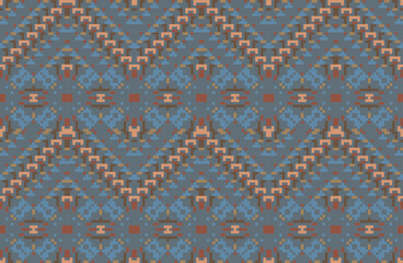 Sari Pattern Arabic Pattern Mehndifolk Embroidery, Aztec Geometric Ornament Print. Design for Carpet, Wallpaper, Clothing, Wrapping, Fabric