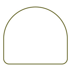 Arch frame png sticker, drawing illustration, transparent background