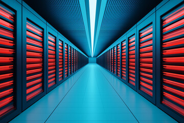 A digital platform with redundancy features in cloud storage, symbolizing robust data security and failover systems