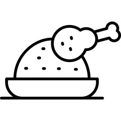 Roast Chicken Icon