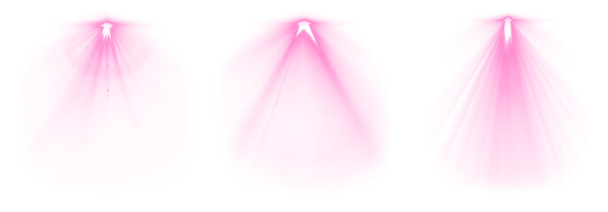 Pink light effect set