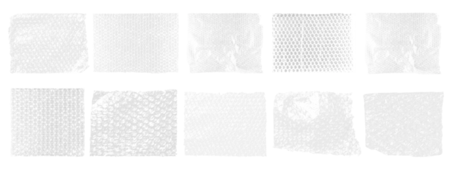 Bubble plastic wrap texture set