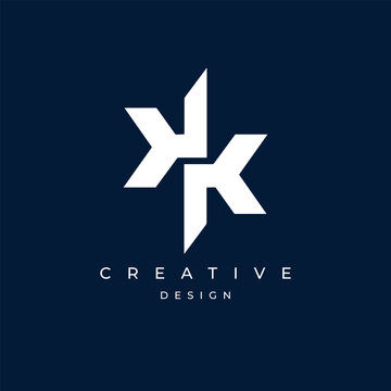 Letter KK Logo Design , Minimal Letter KK Icon