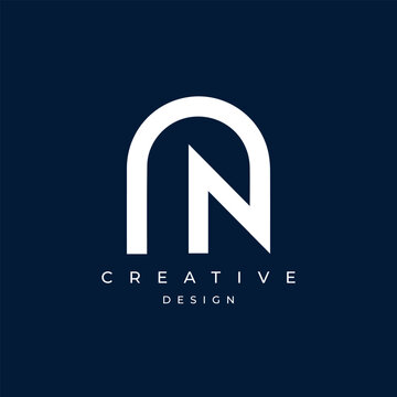 Letter NN  Logo Design , Minimal Letter NN Icon
