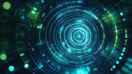 Fototapeta premium A dynamic abstract composition featuring intersecting lines of vibrant blue and pink light against a dark background. The image evokes feelings of energy, movement, and futuristic technology.