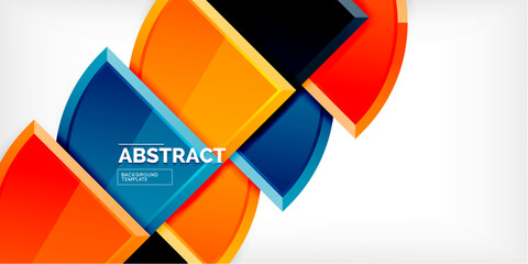 Glossy circles geometric background. Vector Illustration For Wallpaper, Banner, Background, Card, Book Illustration, landing page