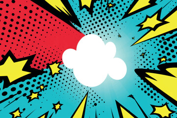 Vibrant comic book explosion