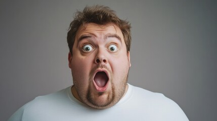 scared and shocked person expression