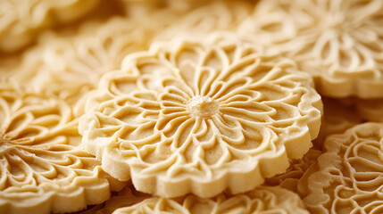Pizzelle Cookie Background