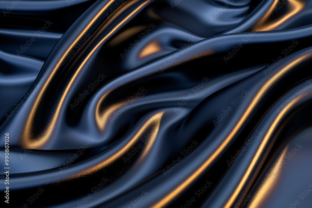 Aufkleber the smooth, dark fabric flows elegantly with gentle curves, highlighting a rich texture. subtle shin