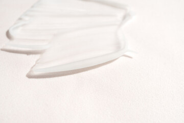face cream texture on white surface
