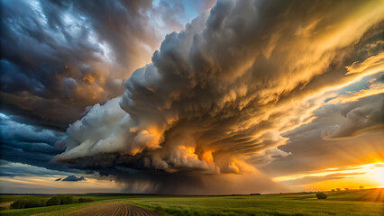 a large dark storm cloud