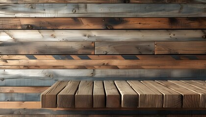 Rustic Wooden Plank Background Ideal for Text and Design Elements