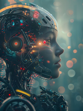 powerful visual metaphor of social media addiction, with a young woman's head bursting open from the pressure of excessive information.information illustrated by a young woman's brain exploding .