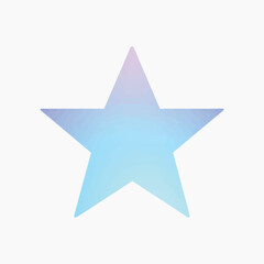 Gradient star on white background