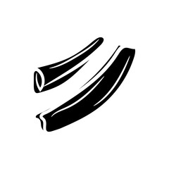 Hand-drawn cinnamon silhouette, Spice silhouette