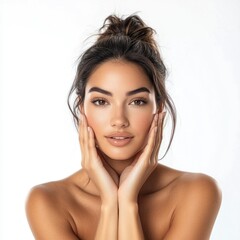 Beauty portrait showcasing natural elegance