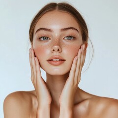 Subtle beauty of a woman in natural elegance