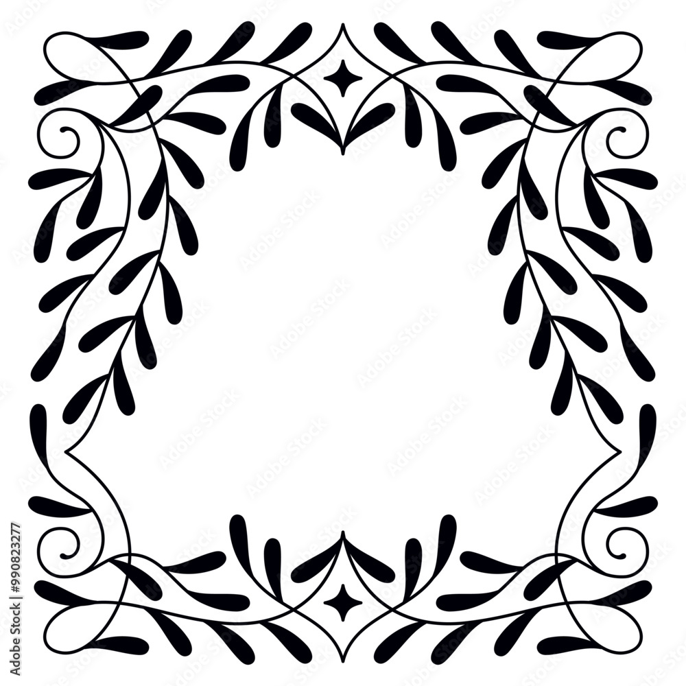 Aufkleber vector design element and illustration in simple linear style - boho arch logo design element and fr