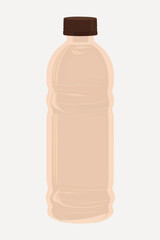 Illustration of plastic water bottle