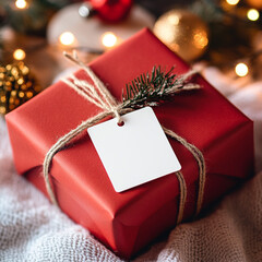 christmas, gift, box, holiday, xmas, present, season, christmas present, christmas gift, gift, present, tag, gift tag, present tag, tag mockup