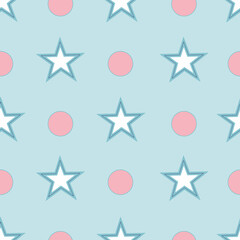 Obraz premium Shining Stars in Cream Pink, browns, whites,Beige colours natural colour ,seamless pattern ,prints background