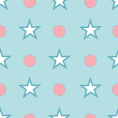 Obraz premium Shining Stars in Cream Pink, browns, whites,Beige colours natural colour ,seamless pattern ,prints background