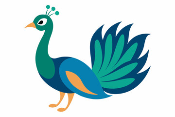 Peacock vector art and illustration