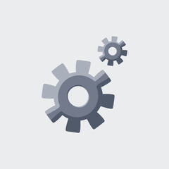 gears tool in flat vector design.