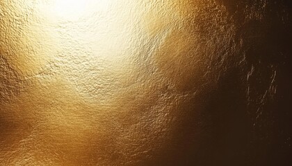 Golden Background With Gradient And Shine, Elegant Texture With Luxury Metallic Effect And Light.
