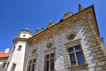 Pruhonice Park and Castle complex, National Cultural Monument and UNESCO World Heritage site, one of the most beautiful parks in Prague, Czech Republic