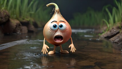 The Cryin&rsquo; Clyde&rsquo;s constant crying would leave trails of tears wherever he goes. He could be slipping on his own tears or creating small rivers that the other characters have to avoid.