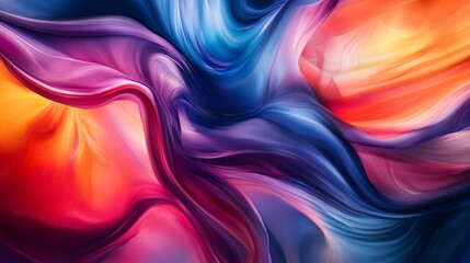 Obraz premium Dynamic, abstract shapes and patterns in neon colors