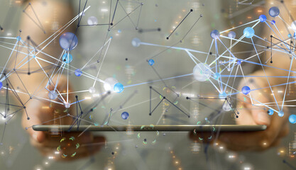 Business intelligence analyst dashboard on virtual