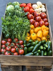 Community-Supported Agriculture (CSA): Customers subscribe to a CSA program, receiving weekly or bi-weekly boxes of fresh vegetables sourced directly from local farms, delivered to a central pickup lo