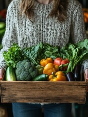 Community-Supported Agriculture (CSA): Customers subscribe to a CSA program, receiving weekly or bi-weekly boxes of fresh vegetables sourced directly from local farms, delivered to a central pickup lo