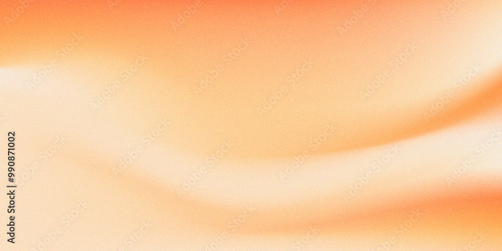 Fototapete dusty orange abstract background template with copy space and no text. textured orange and cream gra