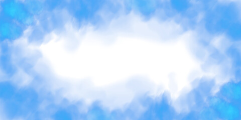 Fantastic blue smoke. Magic smoke. Smog cloud on podium or stage. Fog vapor over ground or water surface, magic haze. PNG.
