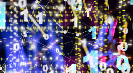Business intelligence analyst dashboard on virtual