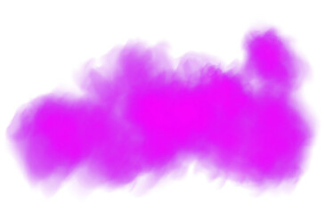 Fantastic purple smoke. Magic smoke. Smog cloud on podium or stage. Fog vapor over ground or water surface, magic haze. PNG.
