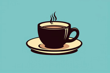 Vintage coffee cup illustration