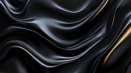 Obraz premium A shiny black background with a metallic sheen